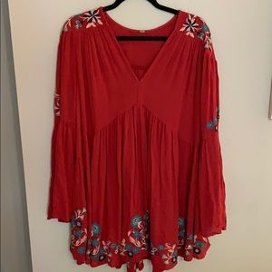 free people pink dress